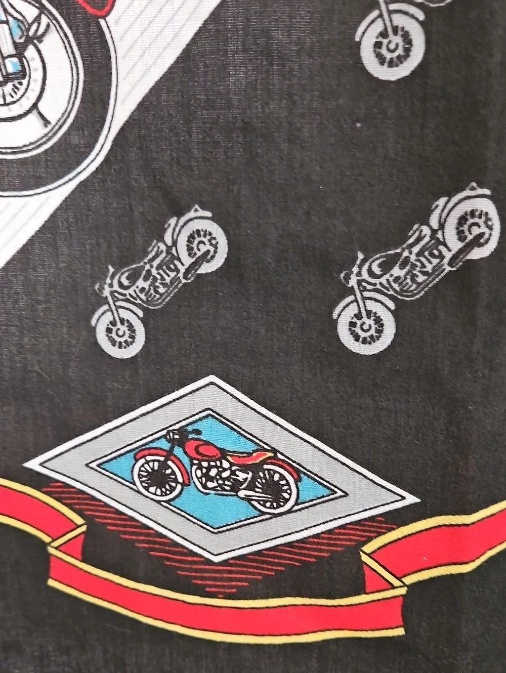 Vintage WamCraft Highway Speed Motorcycle Bandana USA